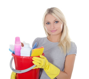 Portrait of the girl - concept Cleaning